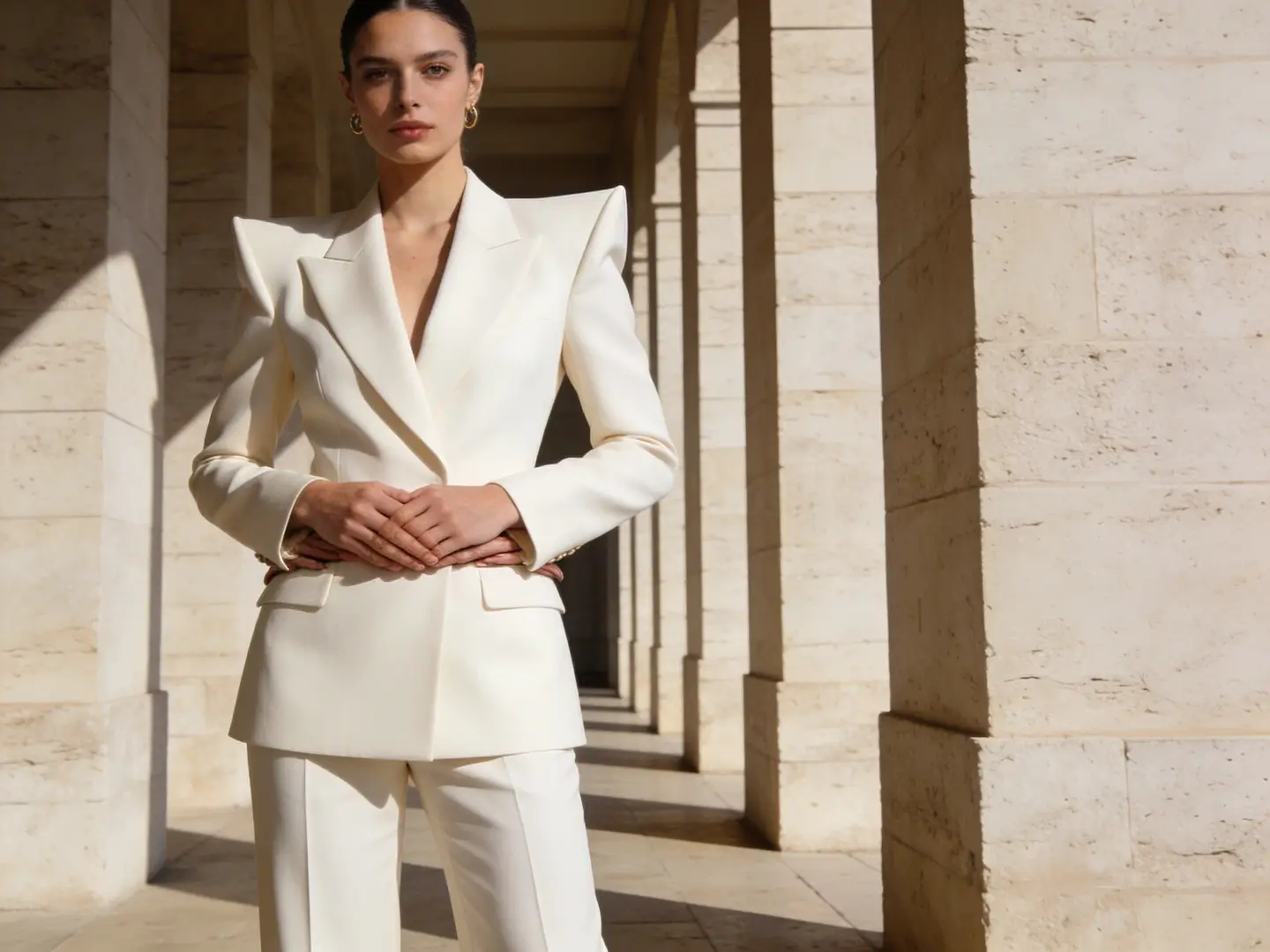 High-end fashion campaign frame